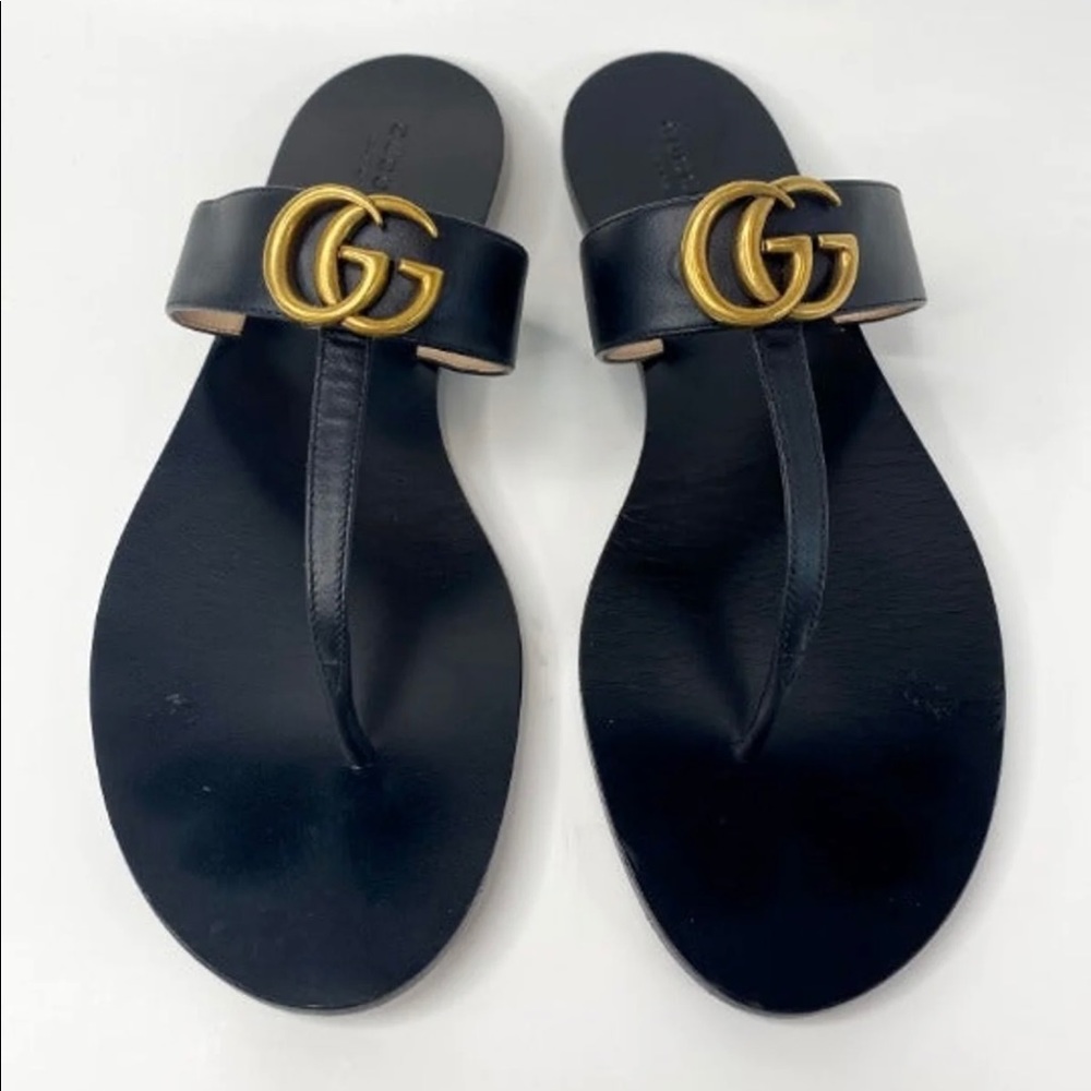 Gucci Women's Marmont GG Thong Sandals size 11